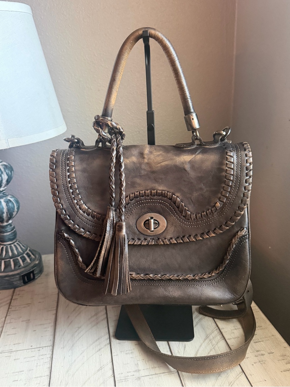 POL Leather Crossbody Purse